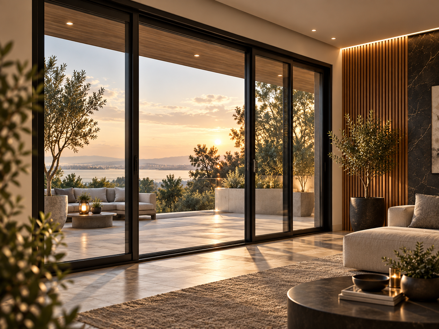 Panoramic glazing