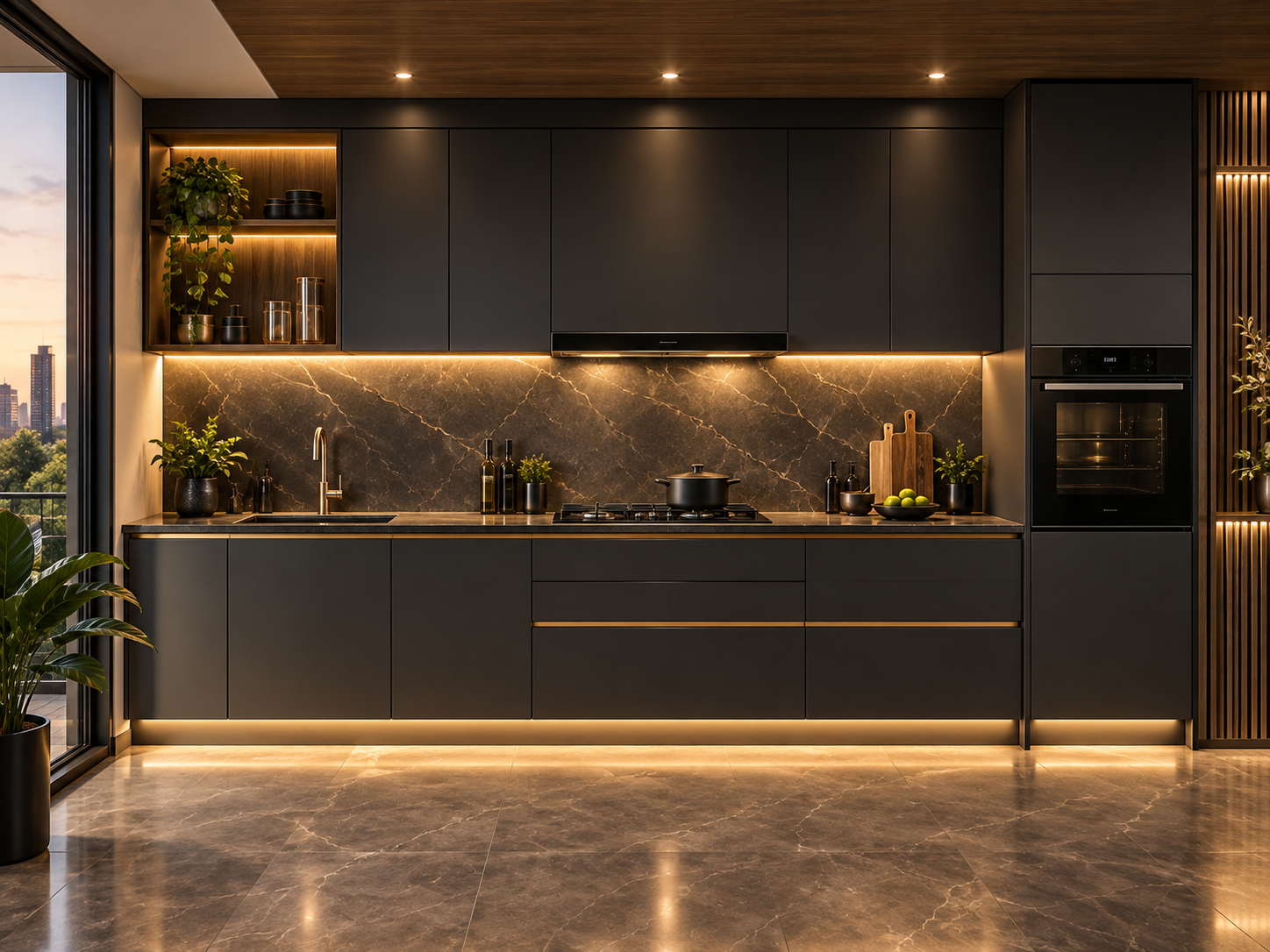 Straight Kitchen