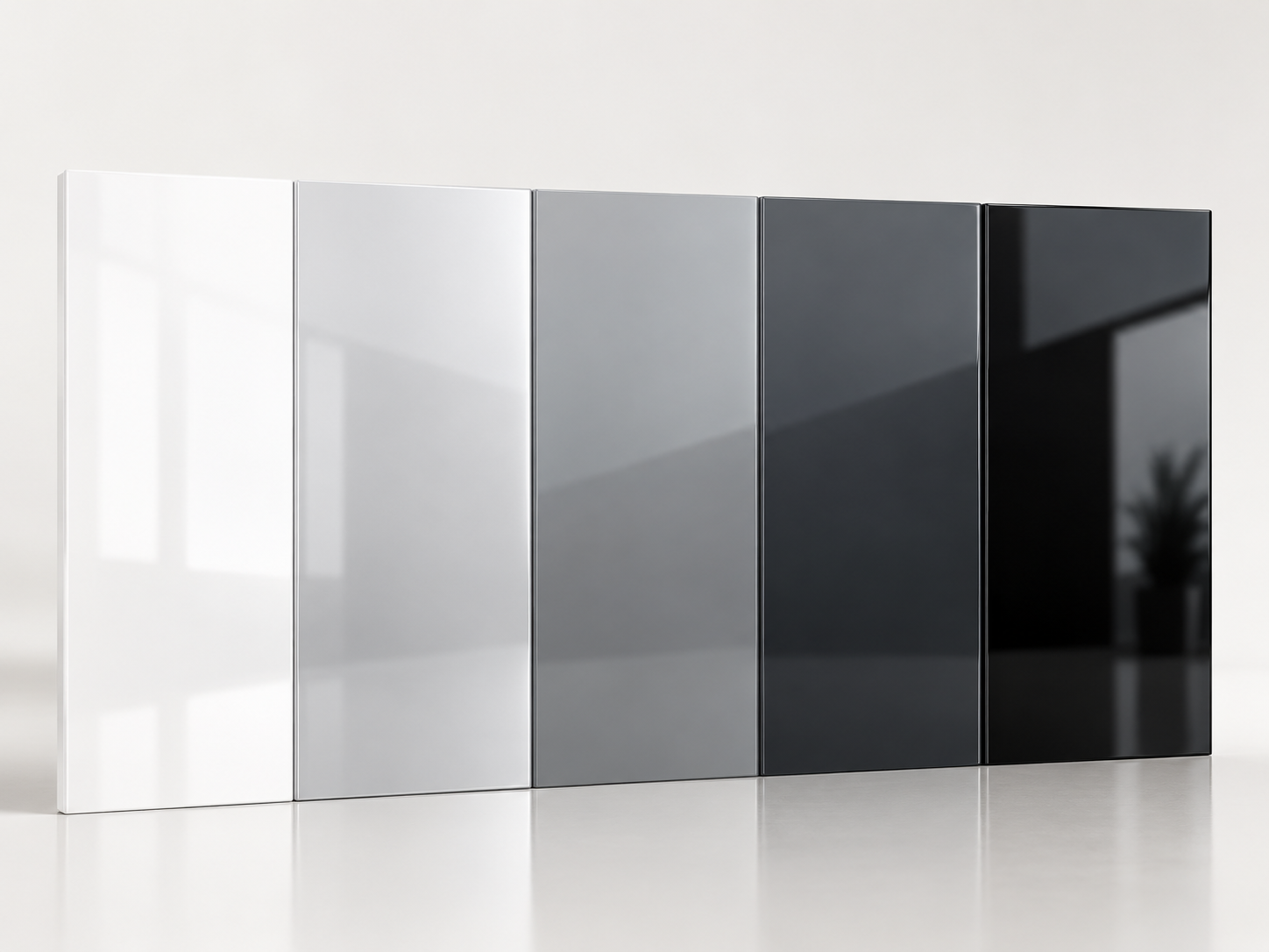 Acrylic cabinet finish samples
